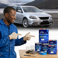 Peinture automobile couleur unie 1K, formule à fines particules, crée une finition brillante impeccable après pulvérisation et durcissement