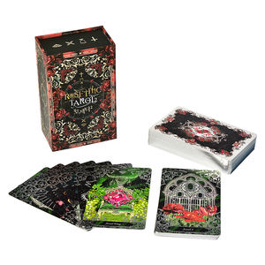 Custom Major Arcana Plastic Printing Black Edges Bulk Learning Gold Foil Principiante Rainbow Rider Venta al por mayor <span class=keywords><strong>Tarot</strong></span> y Oracle Deck - Product Image 3