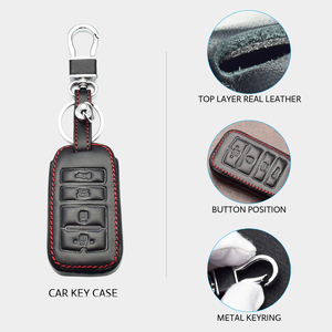 Nhà máy Da Trường Hợp Chìa Khóa Xe Cho <span class=keywords><strong>Kia</strong></span> Sorento K900 Mới K7 Cadenza 2017 2018 2019 4 Nút Thông Minh Từ Xa chính bìa Phụ Kiện - Product Image 4