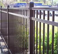Clôture extérieure en aluminium métallique avec service de modélisation 3D inclus, panneau de clôture en fer pour jardin