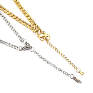 Extensor de Collar de Acero Inoxidable con Baño de Oro de 18K Resistente al Agua - <span class=keywords><strong>Cierre</strong></span> de Langosta - Extensor de Pulsera - Cadena Extensora - Product Image 4