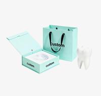 Boîte d'emballage personnalisée en carton rigide magnétique en papier recyclé écologique gaufré pour appareil orthodontique dentaire et aligneur