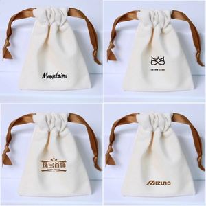 Wholesale Luxury Fashion Velvet <b>Drawstring</b> Bag Velvet Gift Dust Bag Velvet <b>Drawstring</b> <b>Pouches</b> for Jewelry Packaging - Product Image 4