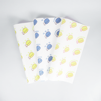 Papier sulfurisé blanc imprimé personnalisé avec motif de burger coloré pour hamburgers, sandwichs, hot-dogs, food trucks et plats à emporter