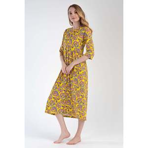 Robe courte en modal pour femme avec boutons et poches - SARI - SARI - Product Image 3