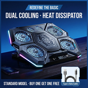 <span class=keywords><strong>Refroidisseur</strong></span> d'ordinateur <span class=keywords><strong>portable</strong></span> en aluminium U--Jet D12 à quatre ventilateurs avec dissipation thermique par air en stock - Product Image 5