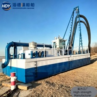 Drague à aspiration certifiée CE pour le dragage de réservoirs, lagoons artificiels, rivières et ports, extraction de sable, exportation mondiale disponible