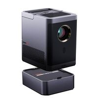 Mudix HO12 Smart WiFi Full HD 1080P 4K Vidéo Home Cinéma Projecteur Portable Mini projecteur avec batterie Projecteurs LED Extérieur