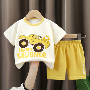아기 티셔츠 남아 홈웨어 여아 잠옷 여름 아동복 - Product Image 5