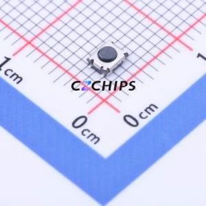 YTS830GM Tactile Switch SMD Switch Single Pole Single Throw Round Button 1.6N Vertical Mount - Product Image 1