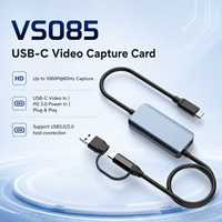 Tarjeta de Captura de Video USB C 1080P60 HDMI a Tipo-C con Dongle, Transmisión de Energía PD de 100W, Chip MS2130, Plug and Play para Cámara, Laptop, Switch