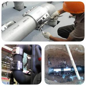 Dente e anello flessibile Ss304 in acciaio inox Hdpe in plastica tubo dell'acqua giunte pinze riparazione perdite - Product Image 4