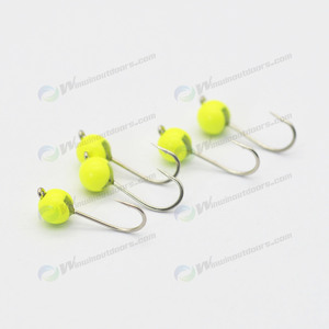 Leurre <span class=keywords><strong>Micro</strong></span> Jig en tungstène, petites têtes de gabarit de pêche pour la pêche à la mouche, balle Crappie Jigs DIY Crappie Truite Attachant des mouches Pêche sur glace - Product Image 5