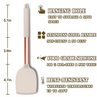 TOALLWIN Outils et Gadgets de Cuisine, Ustensiles de Cuisine en Silicone, Ensemble d'Ustensiles de Cuisine en Silicone Résistant à la Chaleur