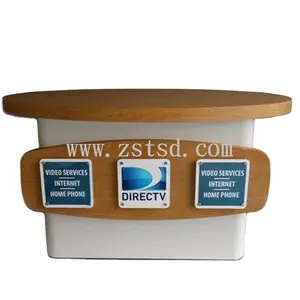 factory direct customized counter design/reception table design/round reception desk