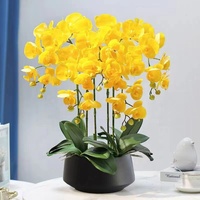 Décoration de Noël pour la maison, arbre d'orchidée artificiel en plastique PU multicolore, fleurs au toucher réel, 60 cm, marque OV, décoration de fête