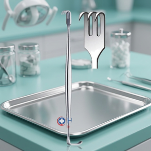 เครื่องมือผ่าตัดแบบมือหมุน Senn Miller Retractor ปลายสองด้าน ทำจากเหล็ก ใช้สำหรับผ่าตัด พร้อมตะขอเกี่ยวผิวหนัง ได้รับการรับรองมาตรฐาน CE รับประกันตลอดอายุการใช้งาน - Product Image 2