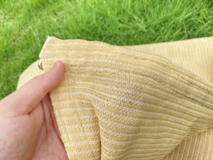 10 x13ft Beige rettangolo parasole vela baldacchino tessuto a rete blocco UV - Product Image 3
