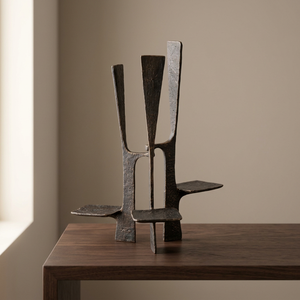 Candelabro de Metal de Cinco Brazos Plateado Candle Couture, Decoración Duradera para el Hogar - Product Image 6