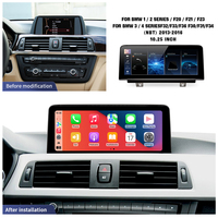 Écran GPS sans fil CarPlay Android Auto pour BMW Série 1/2/3/4 (F20-F23/F30-F32 2012-2016) Écran tactile capacitif 10,25 pouces 1 an