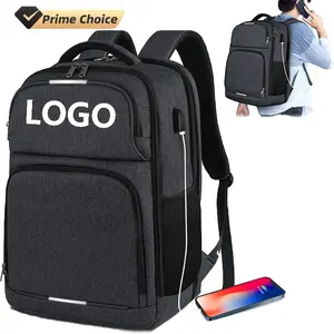 Удобный рюкзак TSA, дорожная и школьная сумка, водонепроницаемая Прочная Большая Сумка для колледжа, бизнеса, офиса, ноутбука с USB-разъемом