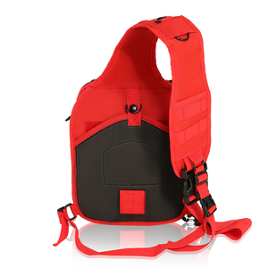 Zaino Tattico Impermeabile Rosso per Pronto Soccorso, <span class=keywords><strong>Borsa</strong></span> a Tracolla per Uomo, Ideale per Escursionismo e Campeggio - Product Image 5