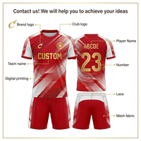 Maillot de football personnalisé de haute qualité pour hommes, short de football pour adultes, imprimé par transfert thermique, maille respirante, 100% polyester