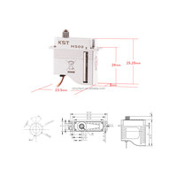 Moteur servo numérique sans noyau DC JX KST HS08B à couple élevé 6.0Kgf.cm 0.09sec HV avec engrenages métalliques pour modèle RC 4.8V-8.4V 11g pour aile de planeur