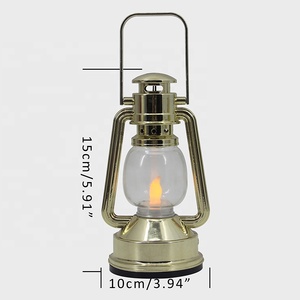 Giá Đỡ Đèn Nến Trang Trí Mộc Mạc Đèn Lồng Dầu Nhựa Kim Loại Cũ Ngoài Trời Với Đèn LED Trà - Product Image 2