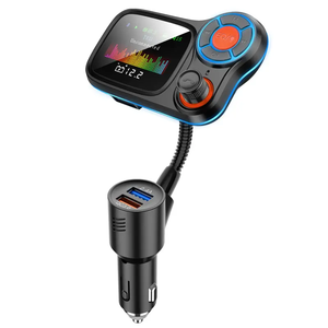 Lecteur Mp3 <span class=keywords><strong>Bluetooth</strong></span> pour <span class=keywords><strong>voiture</strong></span> <span class=keywords><strong>Kit</strong></span> <span class=keywords><strong>voiture</strong></span> Transmetteur FM mains libres sans fil BT5 Chargeur USB Moniteur LCD pour <span class=keywords><strong>voiture</strong></span> FM modulaire - Product Image 1