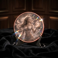 Pièces de monnaie en cuivre de 1 oz en gros, motif déesses sexy, artisanat métallique 2D peint, pièces commémoratives en cuivre pour collection