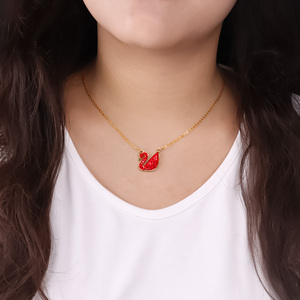 Light Luxury Stainless Steel <strong>Jewelry</strong> Elegant White <strong>Swan</strong> Inlaid Zircon Necklace Engagement Party <strong>Jewelry</strong> for Women - Product Image 6