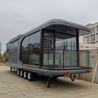 Hôtel mobile de luxe moderne pour le glamping en plein air, capsule de villégiature portable