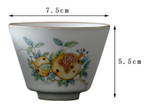 Оптовые традиционные китайские керамические чайные чашки из фарфора 100 мл и 120 мл, экологически чистые чашки и блюдца для кофе, с возможностью индивидуального заказа - Product Image 3