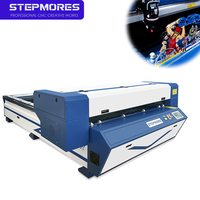 Machine de découpe et de gravure laser CO2 1325 500W/600W/300W avec système de vision par caméra CCD, découpeuse laser CNC à commande par rack