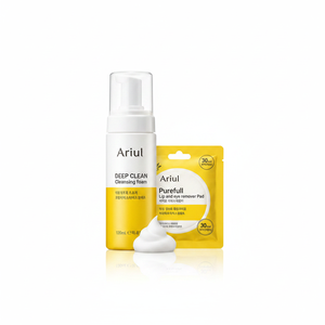 Ariul Quality Deep Clean Cleansing Special Set Smooth Pure 120ml <b>Foam</b> & 30P Lip Eye Remover <b>Pad</b> Face Washing Product - Product Image 2