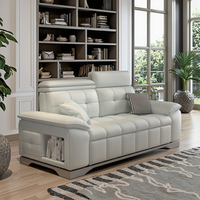 Table basse moderne carrée en tissu avec repose-pieds pour salon, chambre à coucher, hôtel ou appartement