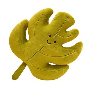 Kidsren's Room Green Plant Décoration Modèle pour <span class=keywords><strong>Amazon</strong></span> Simulé Feuille <span class=keywords><strong>Coussin</strong></span> Coton Matériel En Gros Ins Style Feuille Oreiller - Product Image 1
