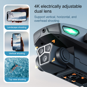 M5s Ảnh Tự Sướng <span class=keywords><strong>Drone</strong></span> Cho Người Mới Bắt Đầu Kép 480P Máy Ảnh Máy Bay Trên Không Nhựa Không Chổi Than RC Với Chướng Ngại Ngại Tránh Điều Khiển Màn Hình - Product Image 3