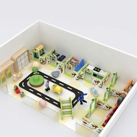 Prix des équipements de terrain de jeux intérieur pour bébés, piscine à balles en mousse, toboggan, mur d'escalade, jeux d'arcade pour enfants