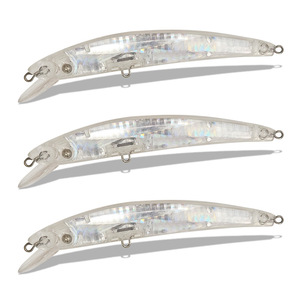 Top Right S-6014 115mm 12.1g Vente en gros de leurres flottants Minnow en ABS, appâts artificiels, leurres de pêche DIY, corps de leurres non peints - Product Image 3