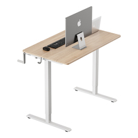 Manivelle pratique la plus abordable cadre de bureau debout réglable en hauteur manuelle 70.5 à 116.5cm bureau travail ordinateur table de jeu