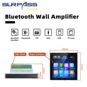 425e Nhà Thông Minh Hệ thống Mini 4 inch đa kênh màu xanh-răng điều khiển từ xa trong tường khuếch đại với 4 âm thanh Stereo Loa trần - Product Image 5