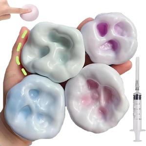 4 Pièces Jouets Sensoriels Anti-Stress en TPE, Balle Façonnable Portable à Presser, Jouets de Concentration pour Adultes, Cadeau de Festival - Product Image 1