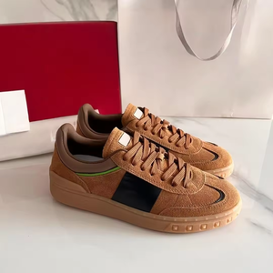 Zapatos Deportivos de Lujo de Alta Calidad, de Gamuza Multicolor, de Caña Baja, de Cuero, Casuales, Retro, de Diseñador, con Remaches - Product Image 2