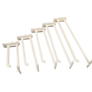 F29C Paper Shelf Paper Display Stand <b>Hooks</b> Supermarket Shelf <b>Plastic</b> <b>Hook</b> Hanging - Product Image 1
