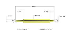 CY 030A-FB-58-5.7 çift kafa yaylı Pogo pimleri BGA <span class=keywords><strong>Test</strong></span> probu SIC yarı iletkenler için ISO9001 sertifikalı 0.3N yay kuvveti - Product Image 6