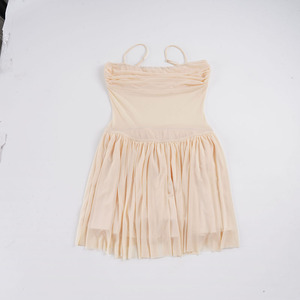 Vestido de Tirantes Finos con Malla Transparente y Color Sólido, Estilo Dulce y Femenino - Product Image 2