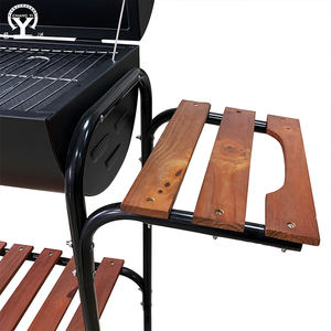 OEM Lüks Dumansız Açık Hava Ağır Hizmet Tipi Metal Kömürlü Barbekü Izgarası Tekerlekli Portatif Barbekü Ocak - Product Image 3
