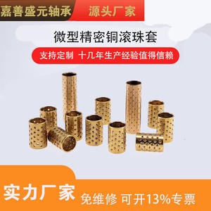 Douille à billes sans huile FZH 0.6 1, cage à billes en acier à base de cuivre, micro-douille à billes - Product Image 5